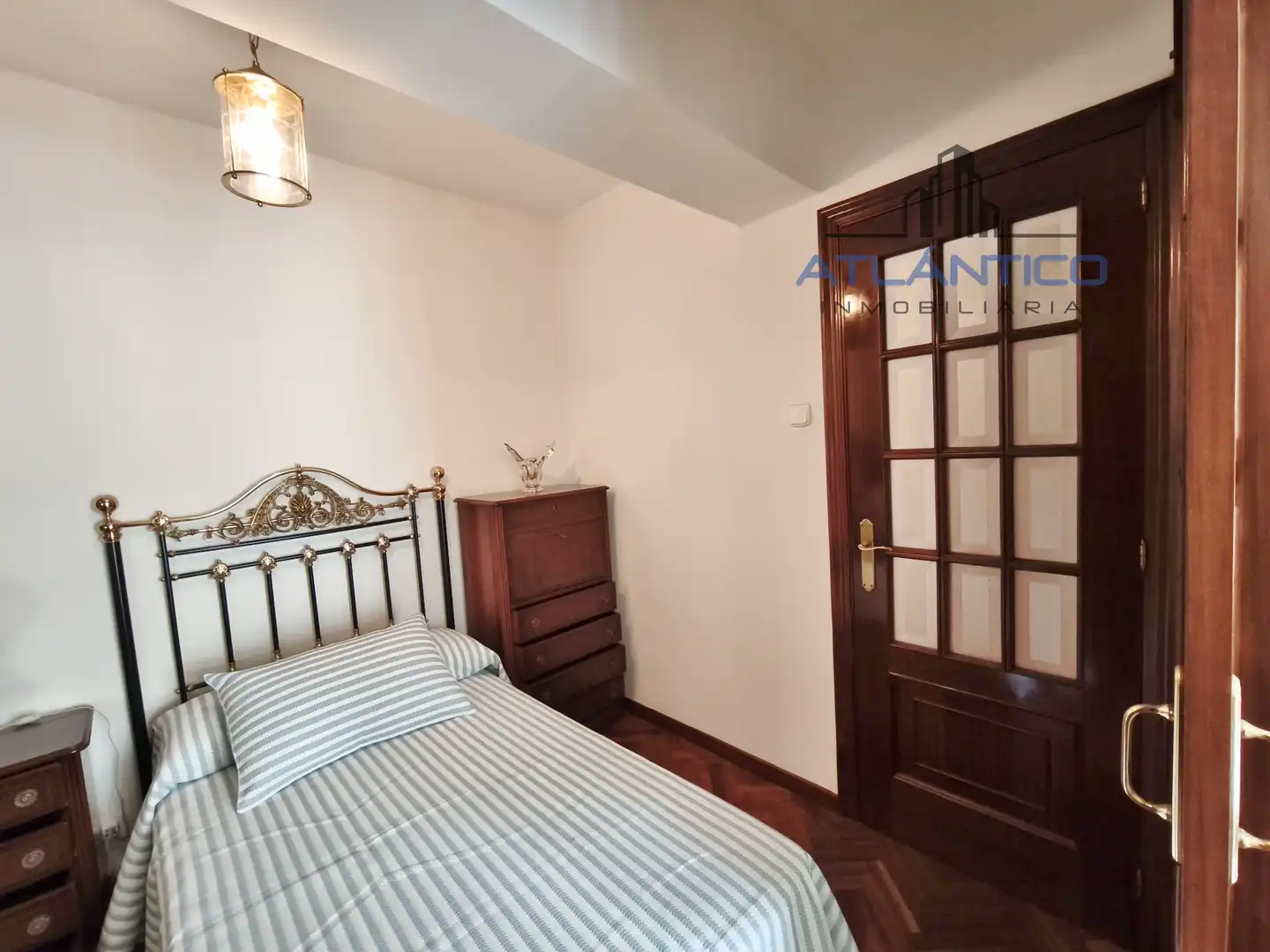 Bedroom of Flat for rent in A Coruña Capital   with Heating, Parquet flooring and Furnished