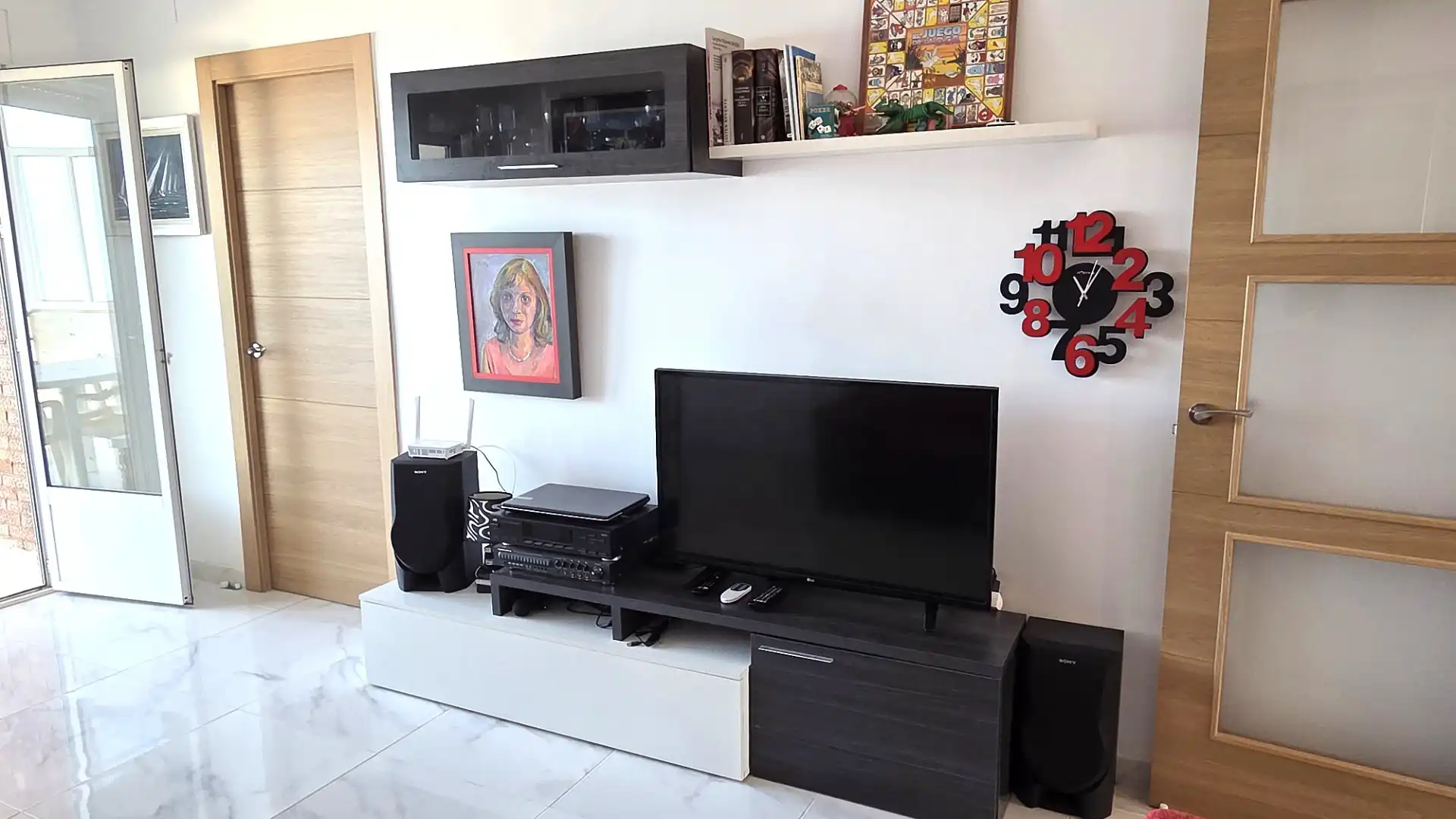 Living room of Flat for sale in Cartagena  with Terrace, Furnished and Oven