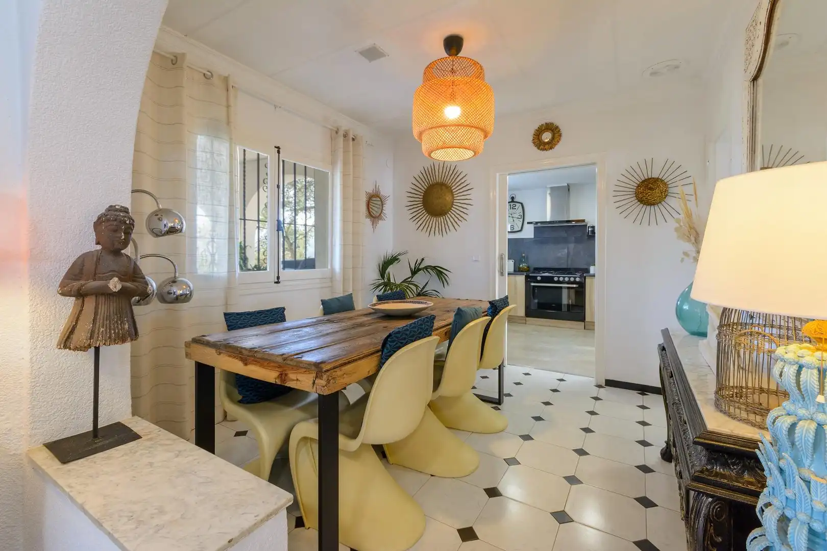 Comedor de Casa o chalet en venta en Gandia con Jardín privado, Terraza y Piscina