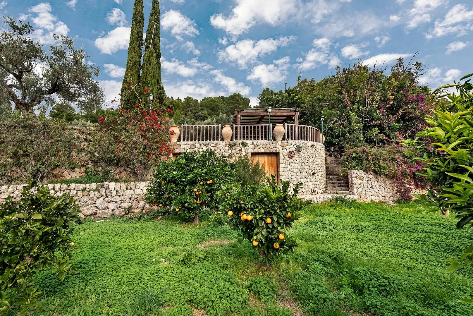 Jardín de Finca rústica de alquiler en  Palma de Mallorca con Aire acondicionado, Calefacción y Jardín privado