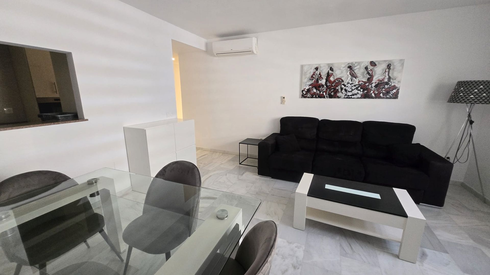 Living room of Flat to rent in Málaga Capital  with Air Conditioner, Heating and Furnished