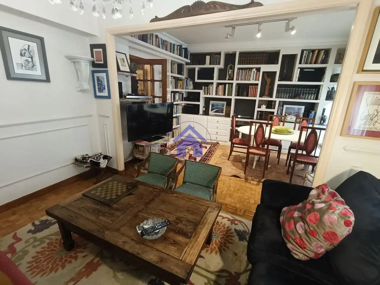 Living room of Flat for rent in Vigo   with Heating, Parquet flooring and Terrace