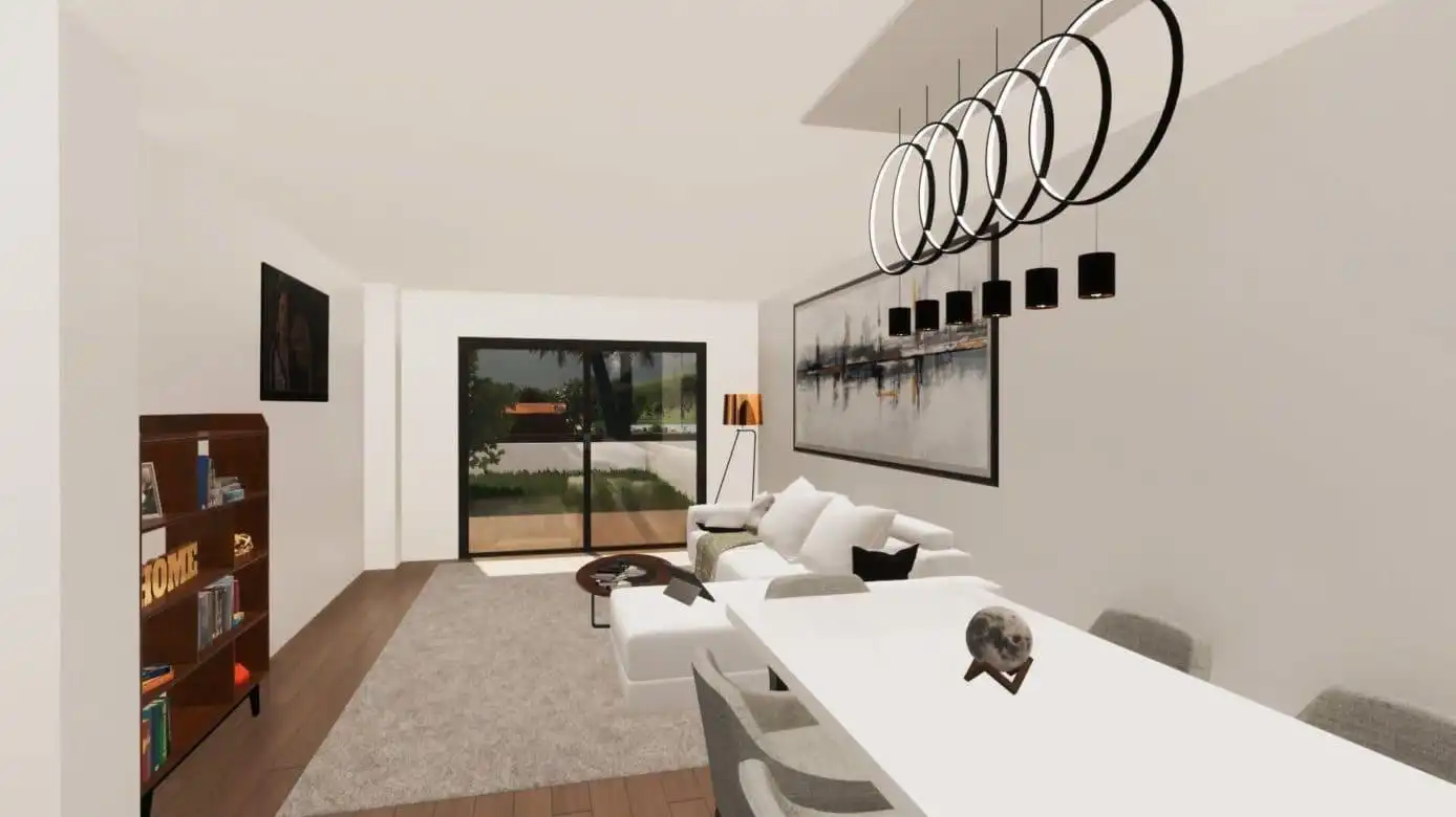 Wohnzimmer von Erdgeschoss zum Verkauf in Son Servera mit Heizung, Privatgarten und Terrasse