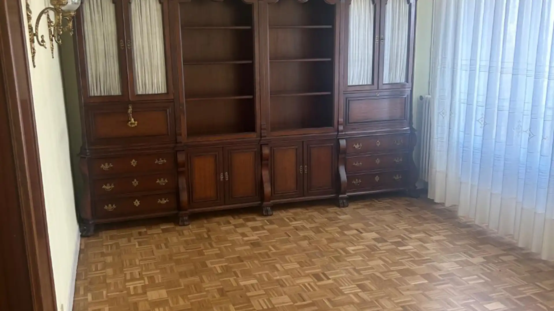 Sala d'estar de Pis en venda en  Lleida Capital amb Calefacció, Parquet i Moblat