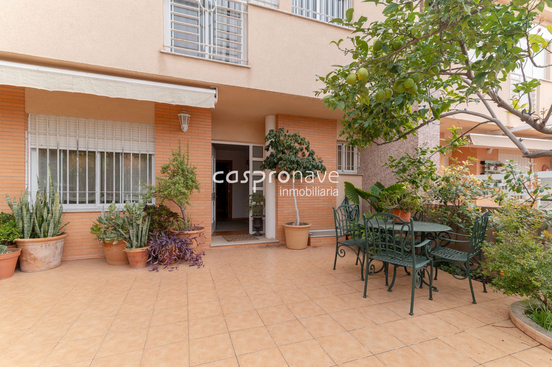 Terrace of Single-family semi-detached for sale in Almazora / Almassora  with Air Conditioner, Heating and Parquet flooring