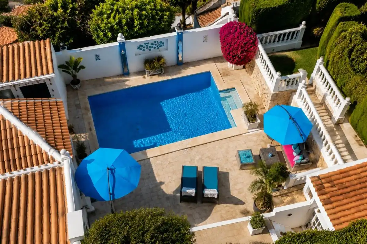 Piscina de Casa o xalet en venda en Benalmádena amb Calefacció, Jardí privat i Terrassa