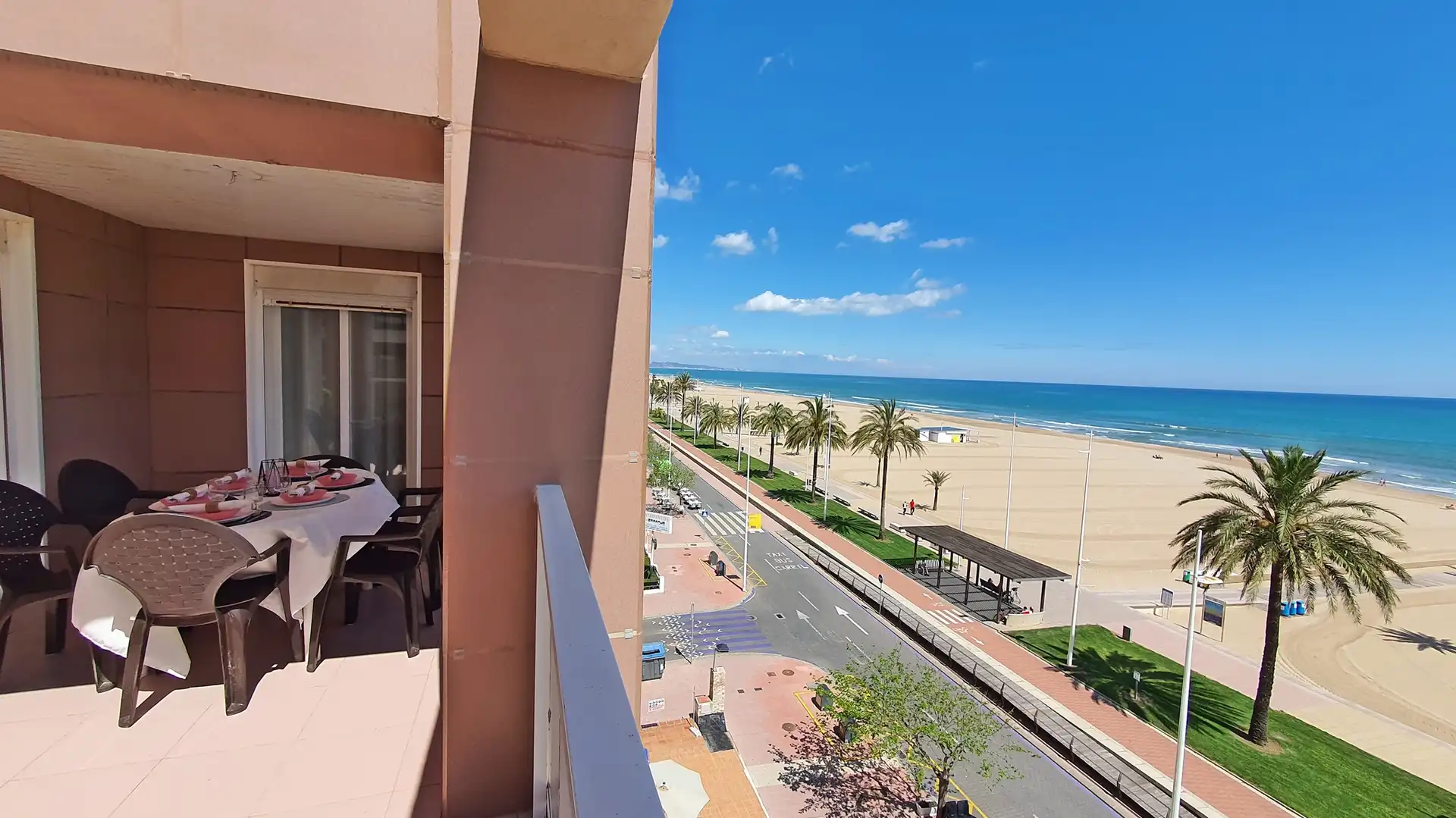 Schlafzimmer von Wohnungen zur Miete in Gandia mit Terrasse, Möbliert und Ofen