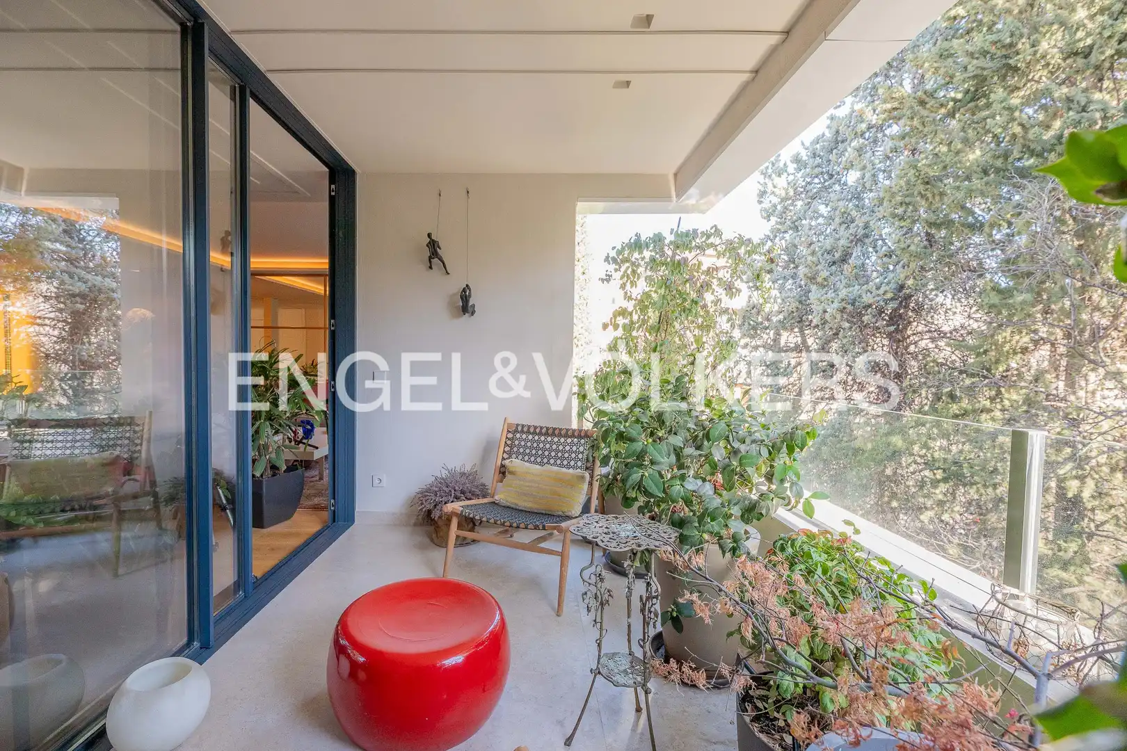 Terrasse von Wohnung zum Verkauf in Madrid mit Klimaanlage, Heizung und Privatgarten