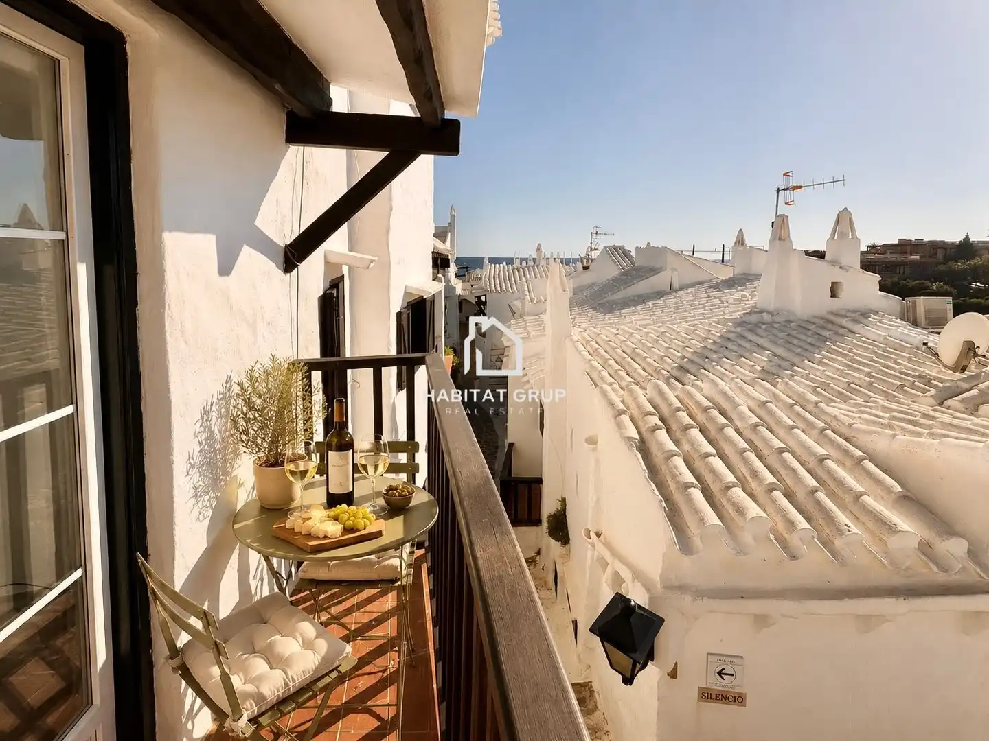 Balcony of Flat for sale in Sant Lluís  with Heating and Private garden