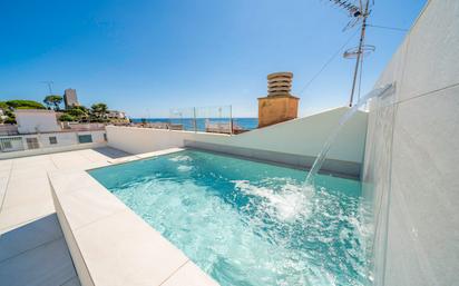 Swimming pool of Attic for sale in Sant Pol de Mar  with Air Conditioner, Heating and Parquet flooring