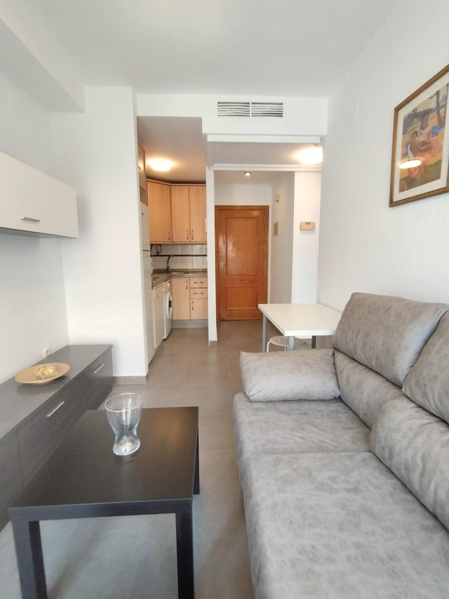 Sala de estar de Apartamento de alquiler en  Murcia Capital con Aire acondicionado y Amueblado