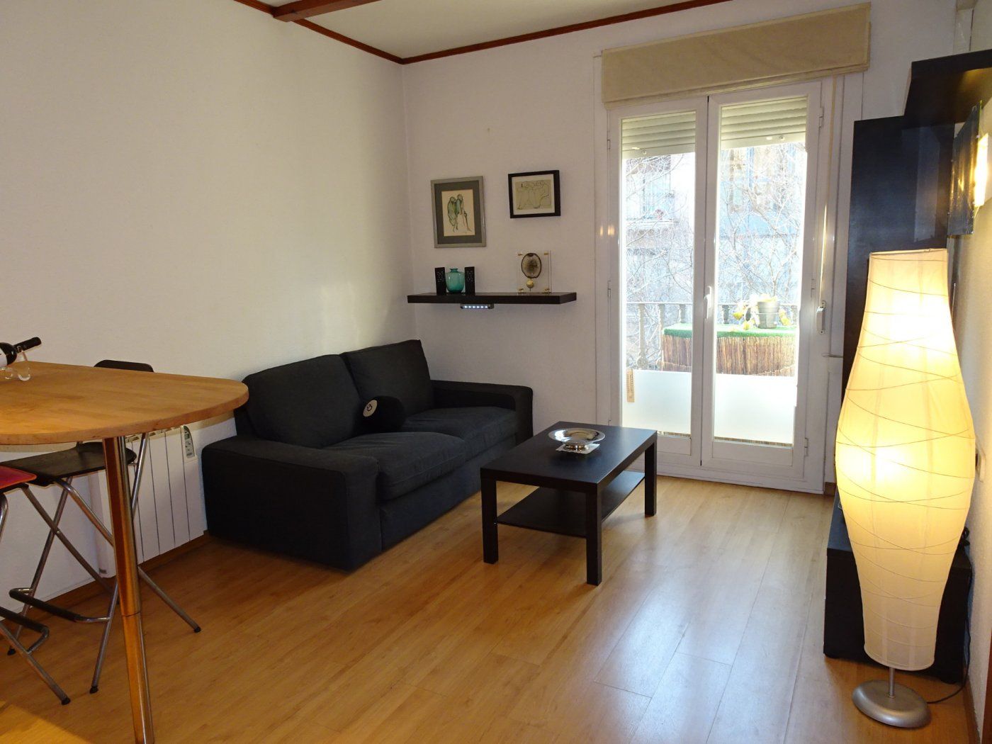 Living room of Flat for sale in  Barcelona Capital  with Air Conditioner, Heating and Parquet flooring