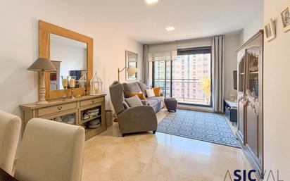 Living room of Flat for sale in  Valencia Capital  with Air Conditioner, Heating and Terrace