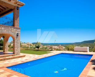 Piscina de Casa o xalet en venda en Benitachell / El Poble Nou de Benitatxell amb Aire condicionat, Calefacció i Jardí privat