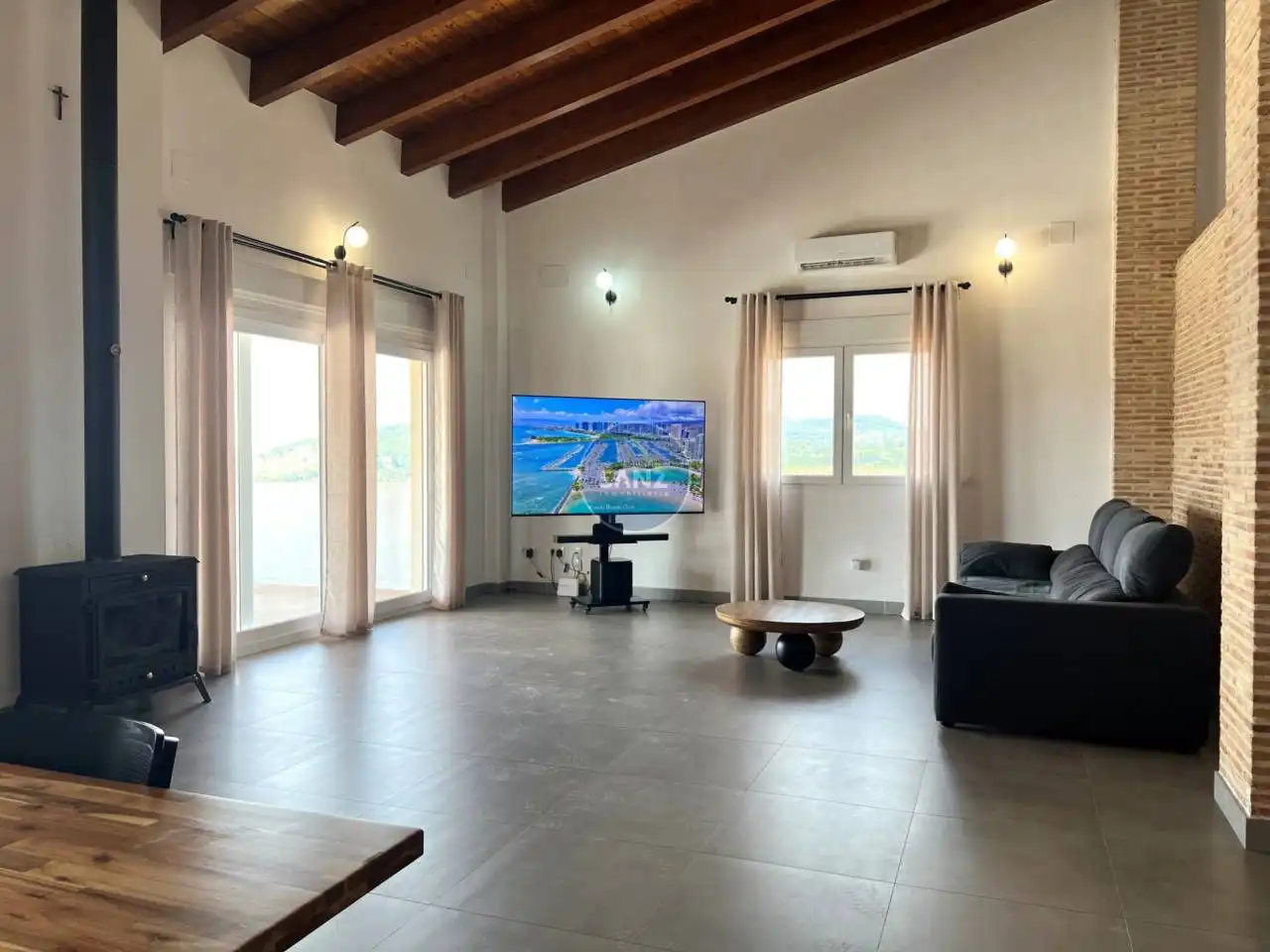Sala de estar de Casa o chalet en venta en L'Énova con Aire acondicionado, Jardín privado y Terraza