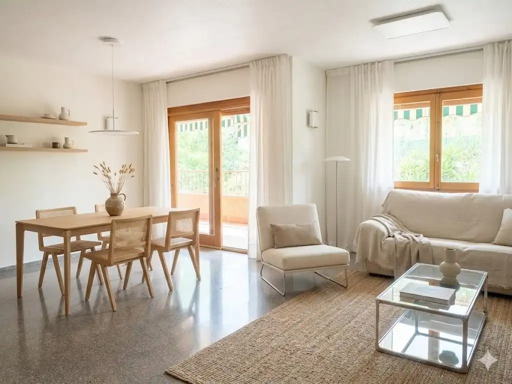 Living room of Flat for sale in Águilas  with Furnished and Balcony