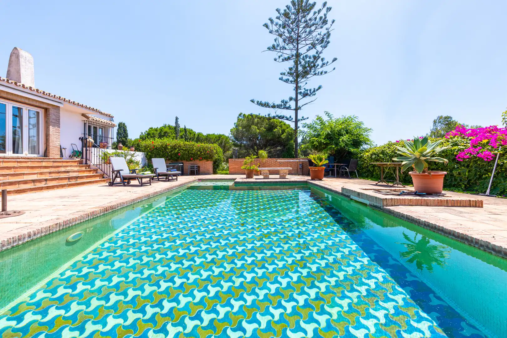 Piscina de Casa o xalet en venda en Mijas amb Aire condicionat, Jardí privat i Terrassa