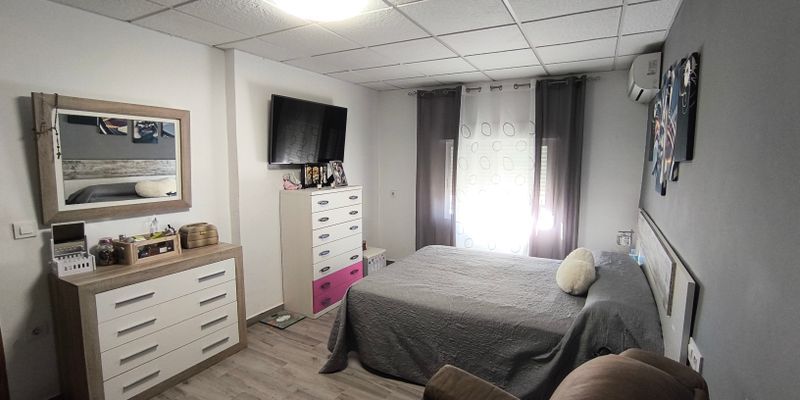 Bedroom of Single-family semi-detached for sale in  Murcia Capital  with Air Conditioner, Private garden and Furnished