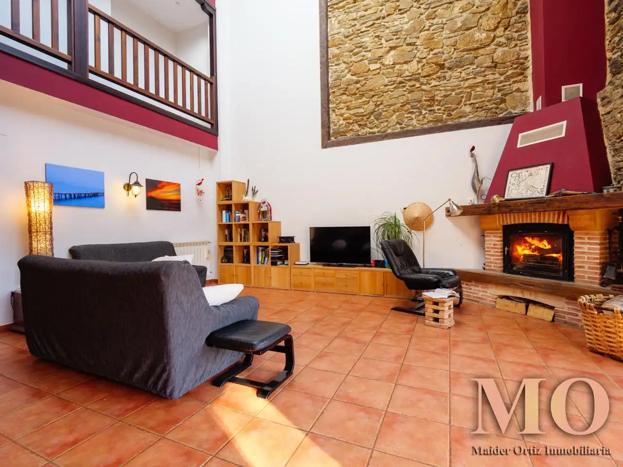 Wohnzimmer von Country house zum Verkauf in Bergara mit Heizung, Privatgarten und Terrasse