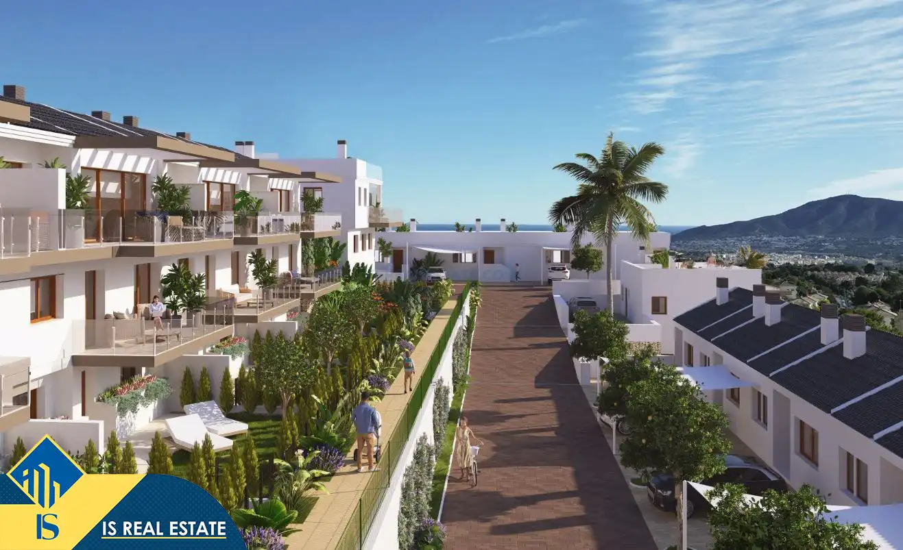 Vista exterior de Casa o chalet en venta en La Nucia con Terraza y Piscina