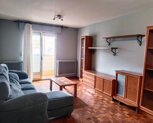 Living room of Flat for sale in Burgos Capital  with Heating, Parquet flooring and Terrace