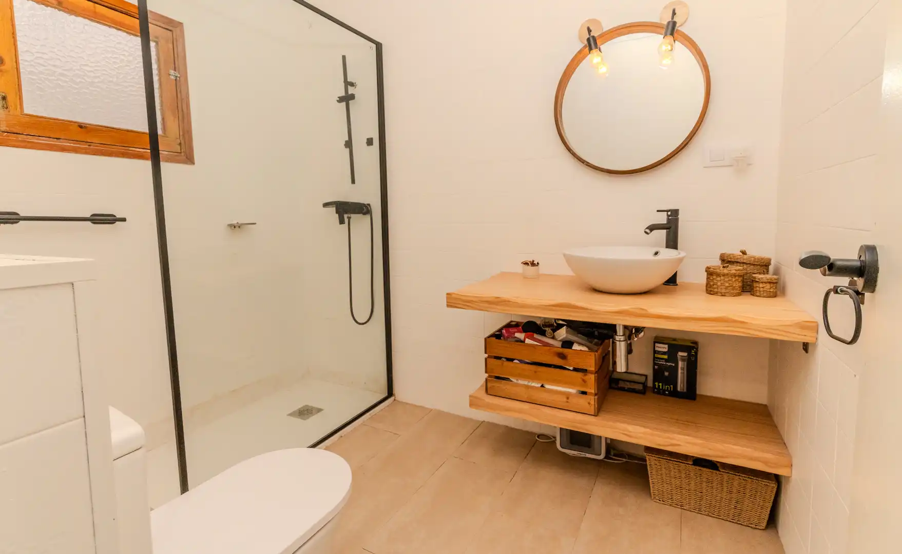 Baño de Casa adosada en venta en L'Ametlla de Mar  con Aire acondicionado, Calefacción y Parquet