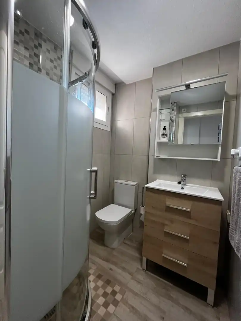 Bathroom of Flat for sale in La Manga del Mar Menor  with Air Conditioner, Private garden and Furnished