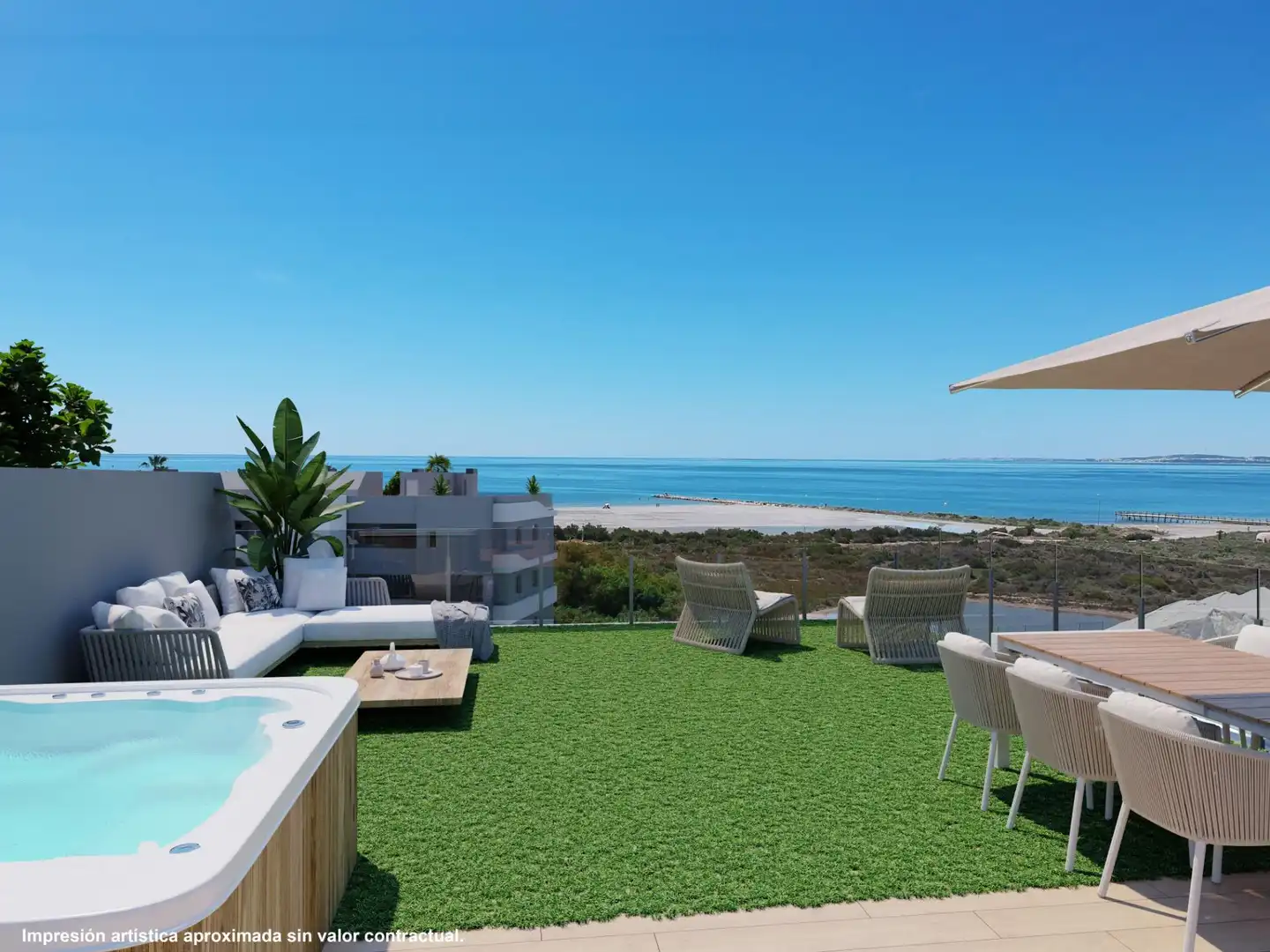 Apartament amb piscina en venda a Santa Pola ciudad