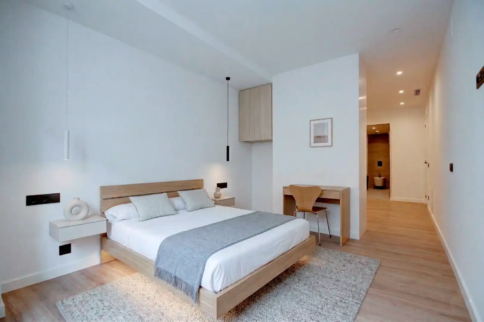 Schlafzimmer von Wohnung zum Verkauf in Manresa mit Klimaanlage, Heizung und Parkett