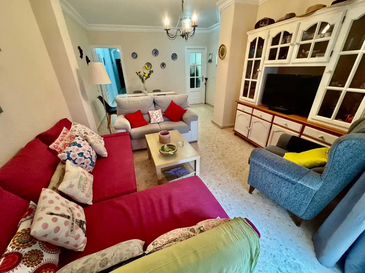Sala de estar de Planta baja en venta en Punta Umbría con Amueblado y Balcón