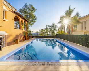 Swimming pool of House or chalet for sale in Málaga Capital  with Air Conditioner, Heating and Private garden