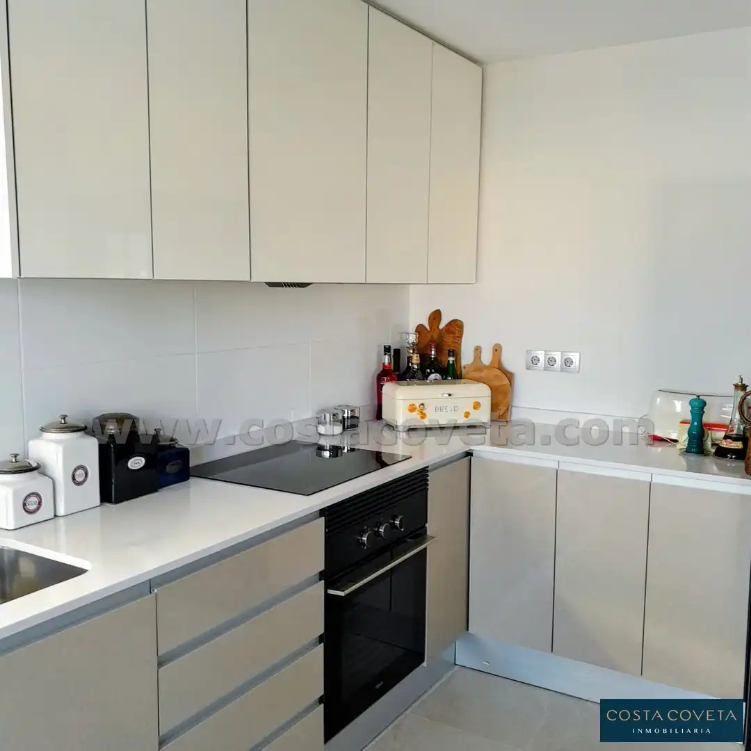 Kitchen of Apartments for sale in El Campello  with Air Conditioner, Swimming Pool and Furnished