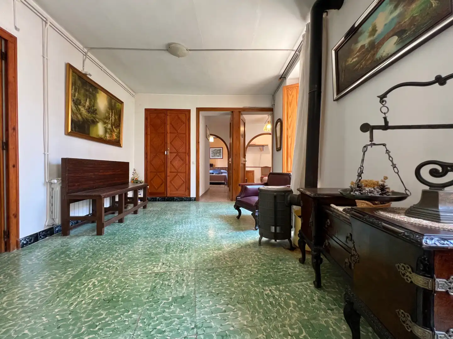 Sala d'estar de Finca rústica en venda en Cornudella de Montsant amb Calefacció, Jardí privat i Terrassa