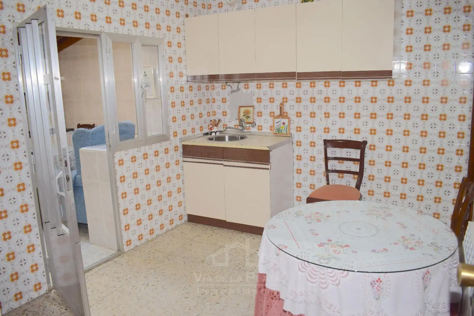 Cuina de Casa o xalet en venda en Vallesa de la Guareña amb Calefacció, Traster i Moblat