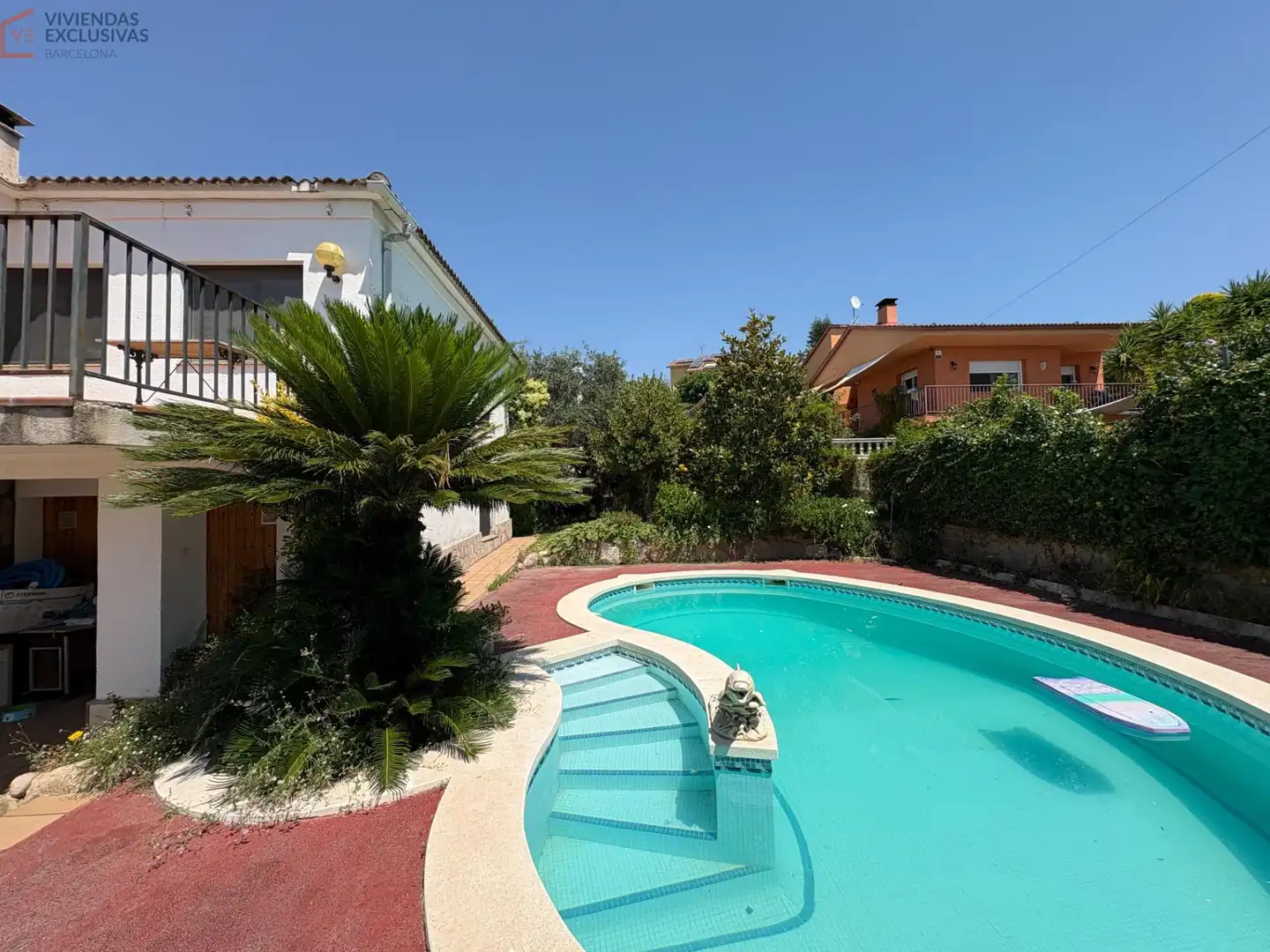 Piscina de Casa o xalet en venda en Caldes de Montbui amb Calefacció, Jardí privat i Terrassa