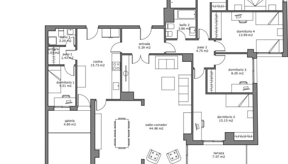 Foto 1 de Pis en venda a  España, Casco Antiguo, Murcia