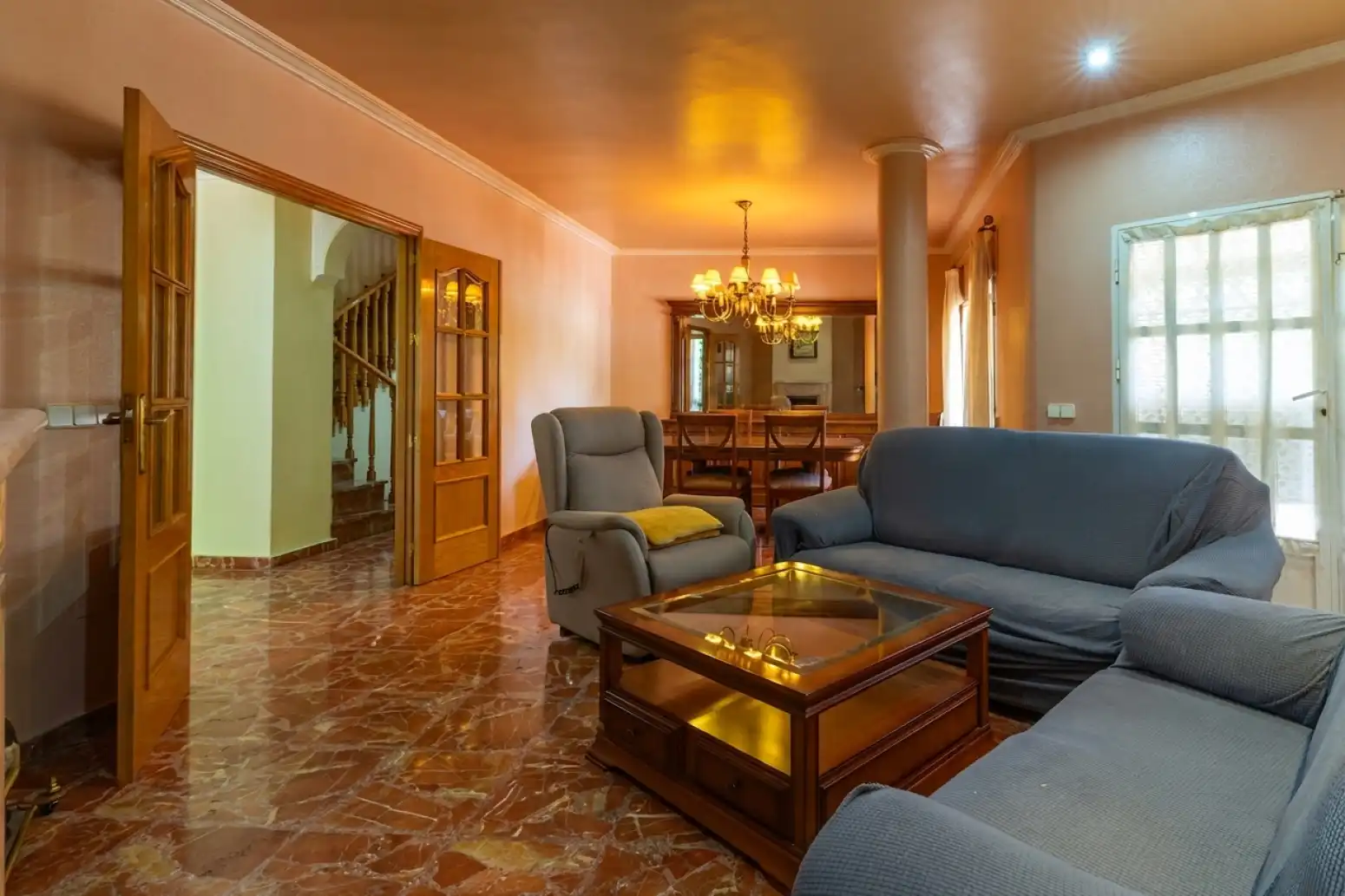Sala de estar de Casa o chalet en venta en Las Torres de Cotillas con Aire acondicionado, Jardín privado y Trastero