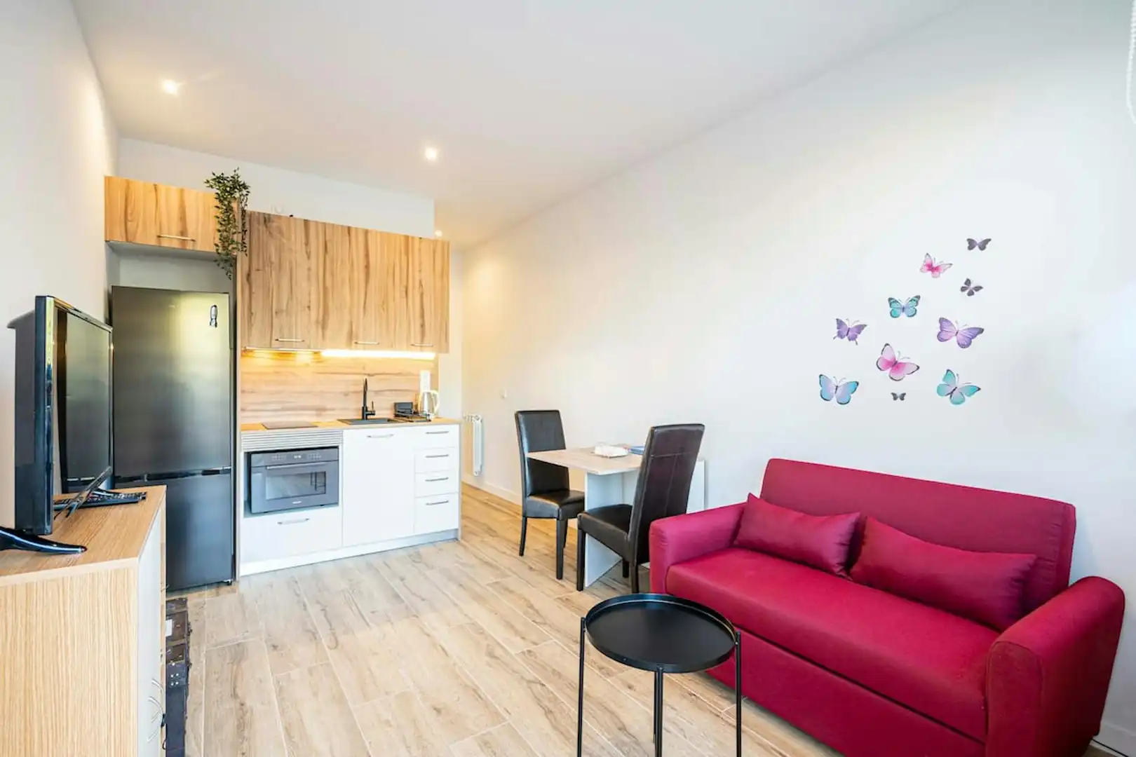 Living room of Flat for rent in Madrid  with Air Conditioner, Furnished and Washing machine