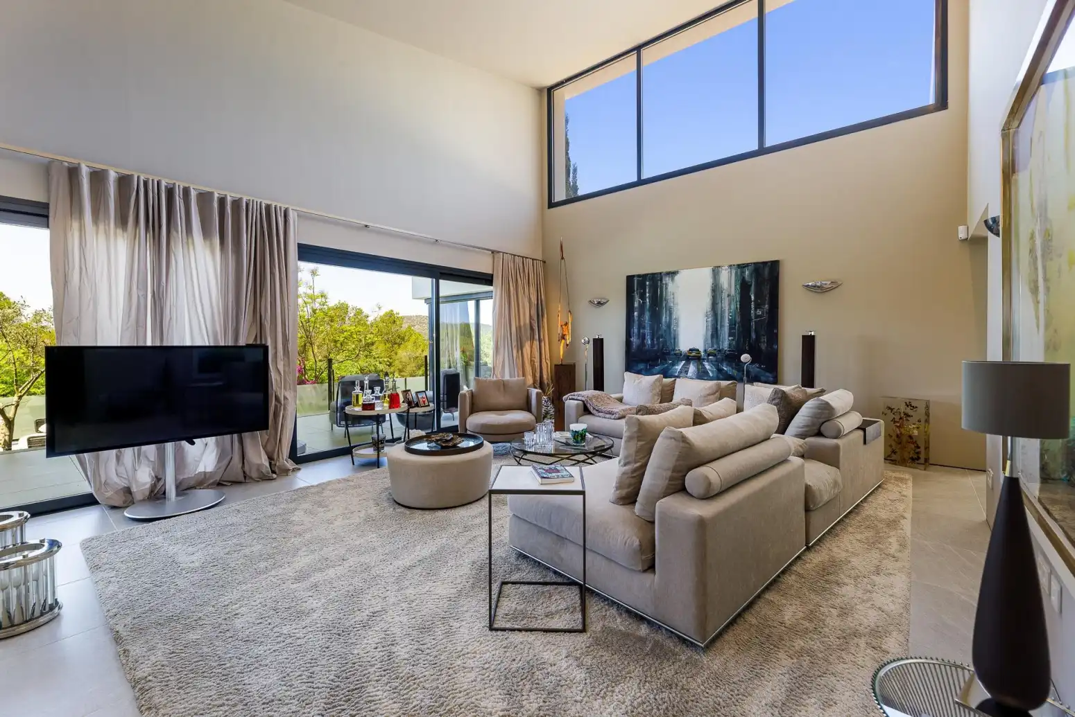 Sala d'estar de Casa o xalet en venda en Calvià amb Aire condicionat, Calefacció i Parquet