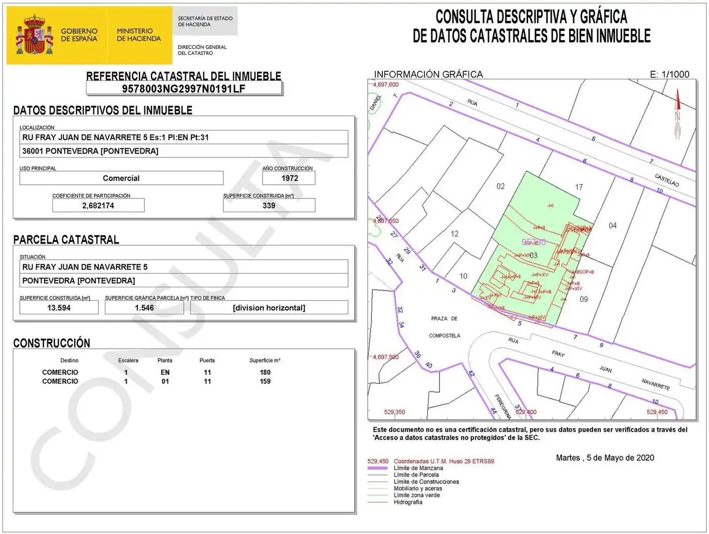 Büro mit Aufzug zum Verkauf in Calle Frei Xoán de Navarrete 8, imagen 6