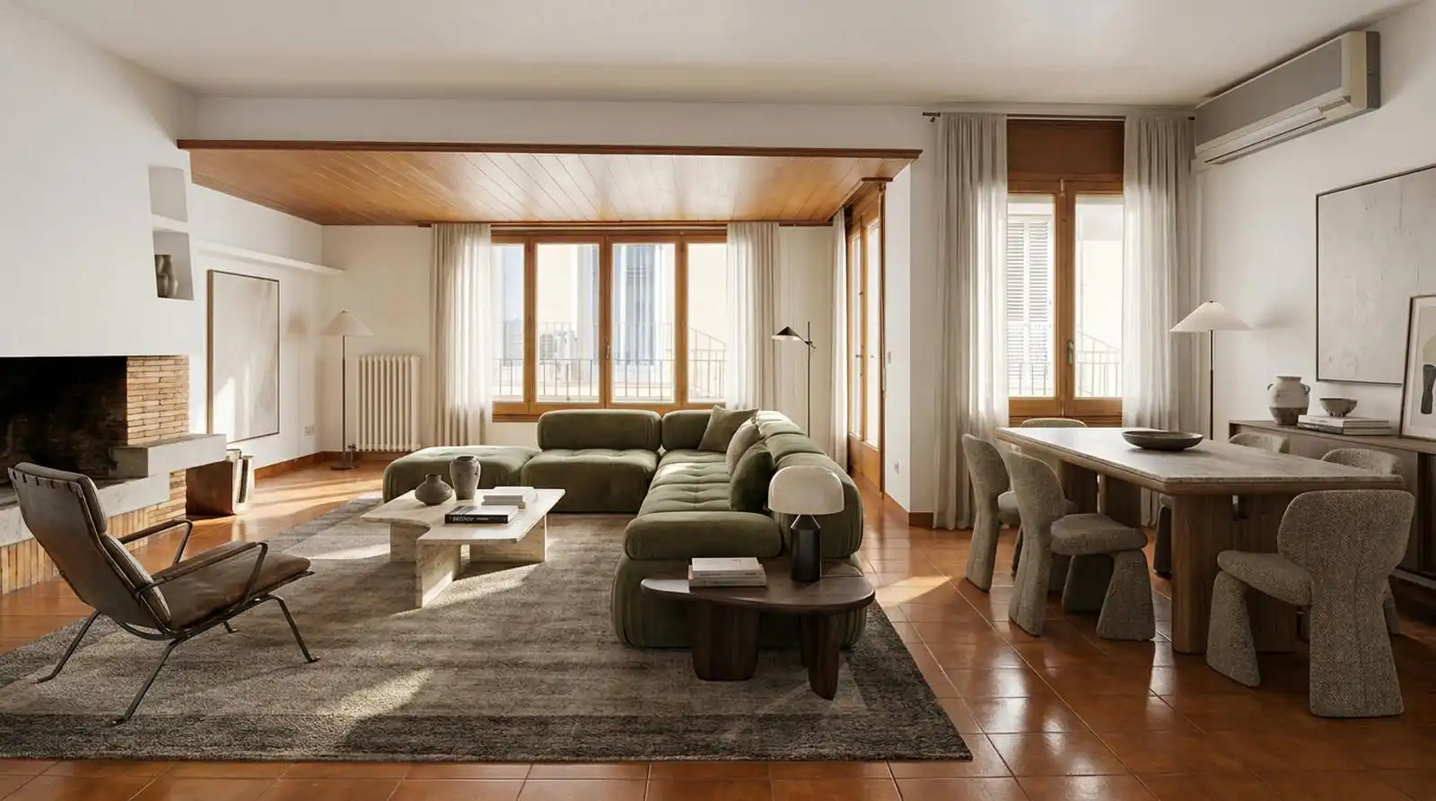 Sala de estar de Piso en venta en Palafrugell con Aire acondicionado, Calefacción y Terraza