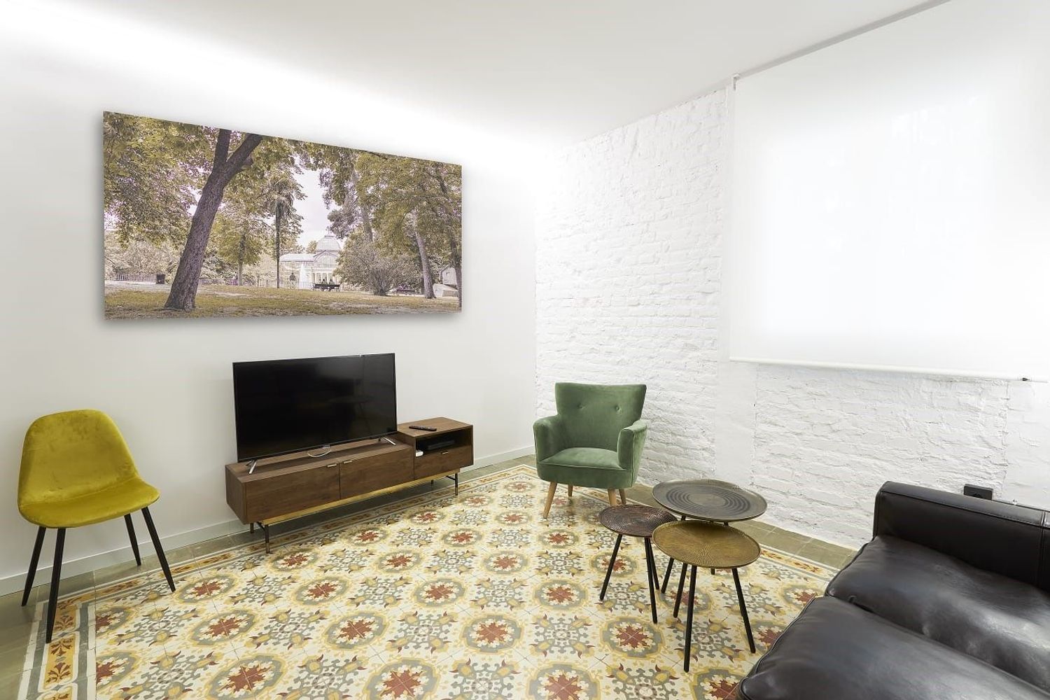 Living room of Flat for rent in  Madrid Capital  with Air Conditioner