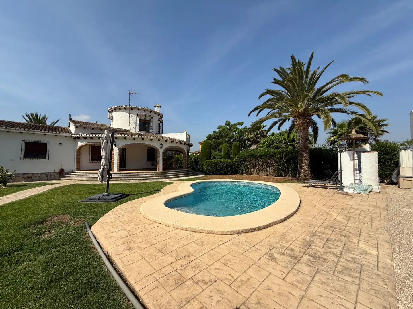 Garden of Houses for rent in Dénia  with Air Conditioner, Heating and Private garden