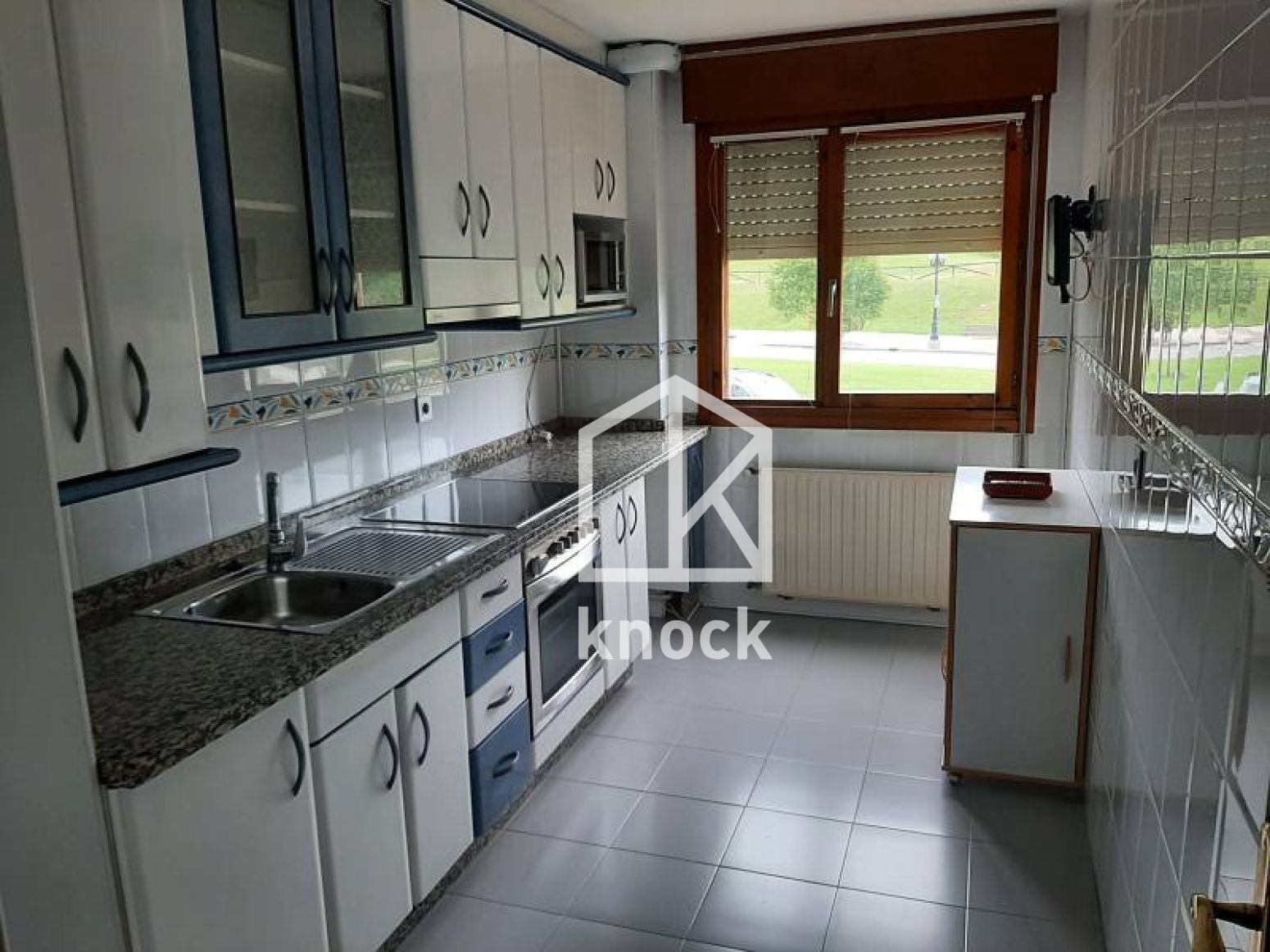 Kitchen of Flat for sale in Oviedo   with Heating, Private garden and Parquet flooring