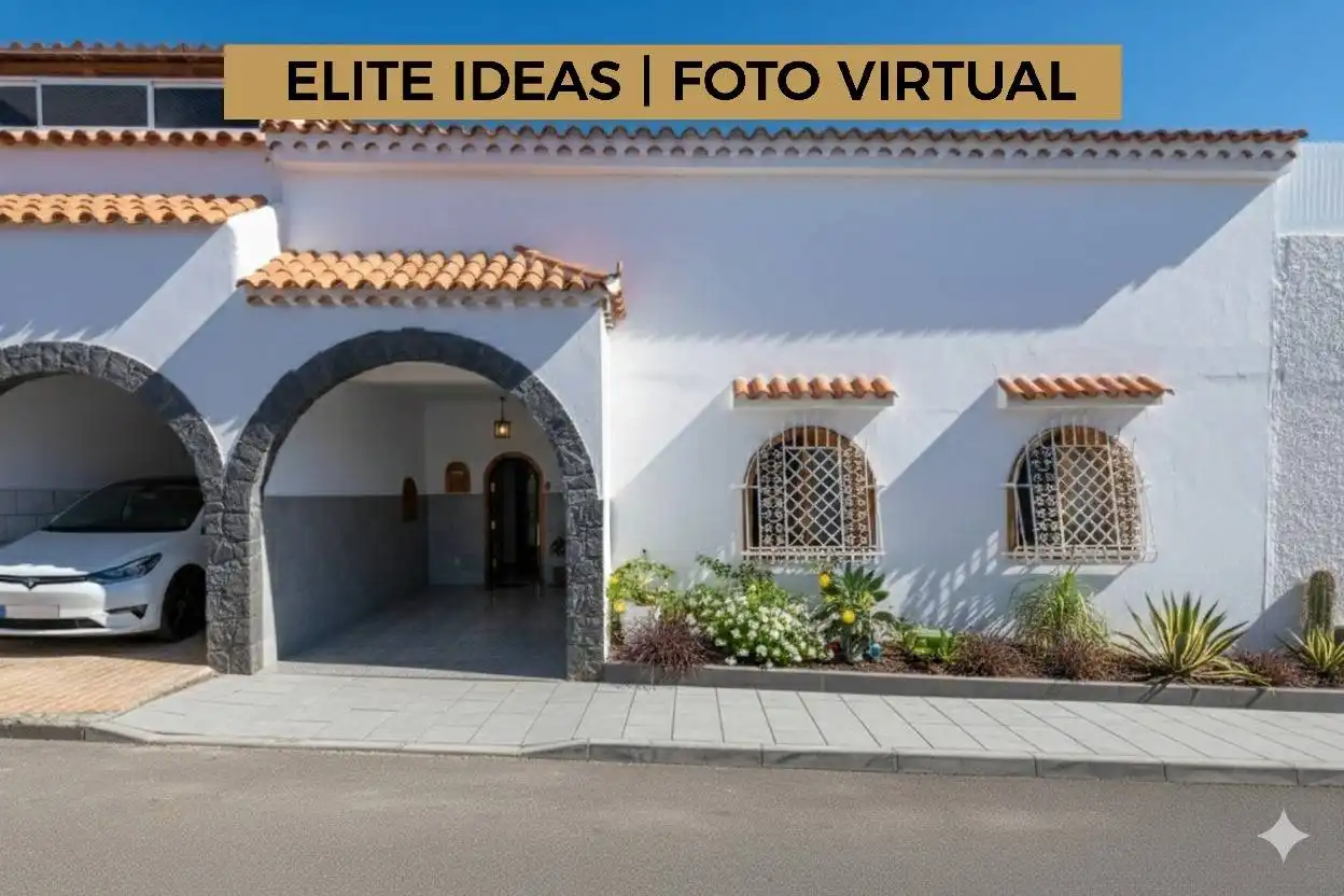 Vista exterior de Casa adosada en venda en San Bartolomé de Tirajana amb Aire condicionat, Terrassa i Moblat
