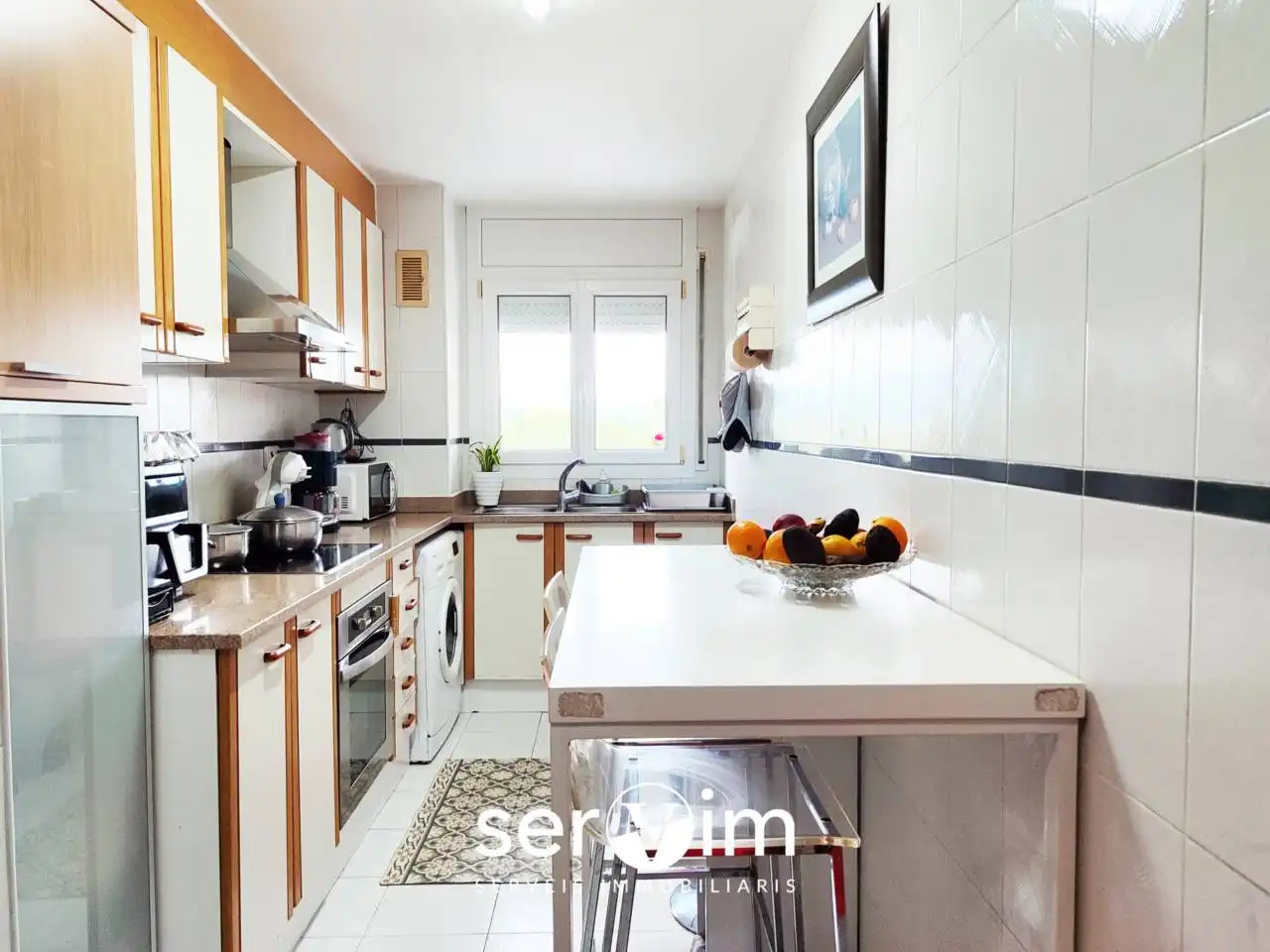 Küche von Wohnung zum Verkauf in Girona mit Terrasse