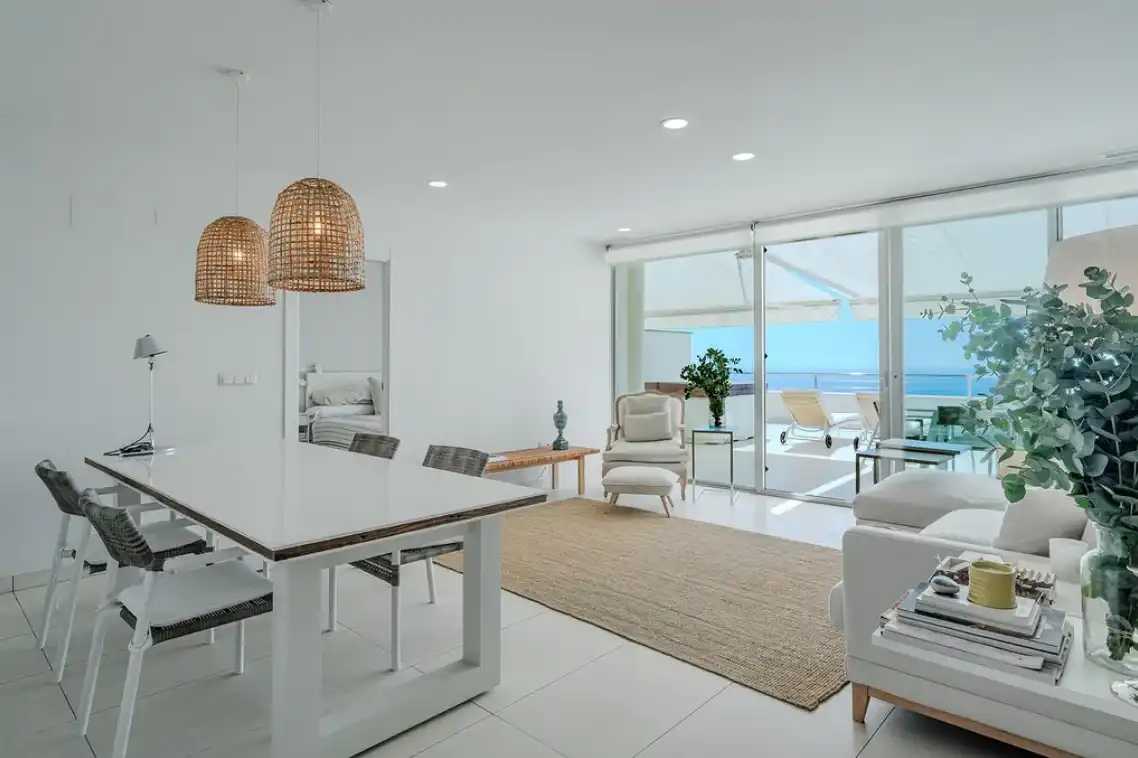 Sala de estar de Apartamento en venta en Altea con Aire acondicionado, Calefacción y Amueblado