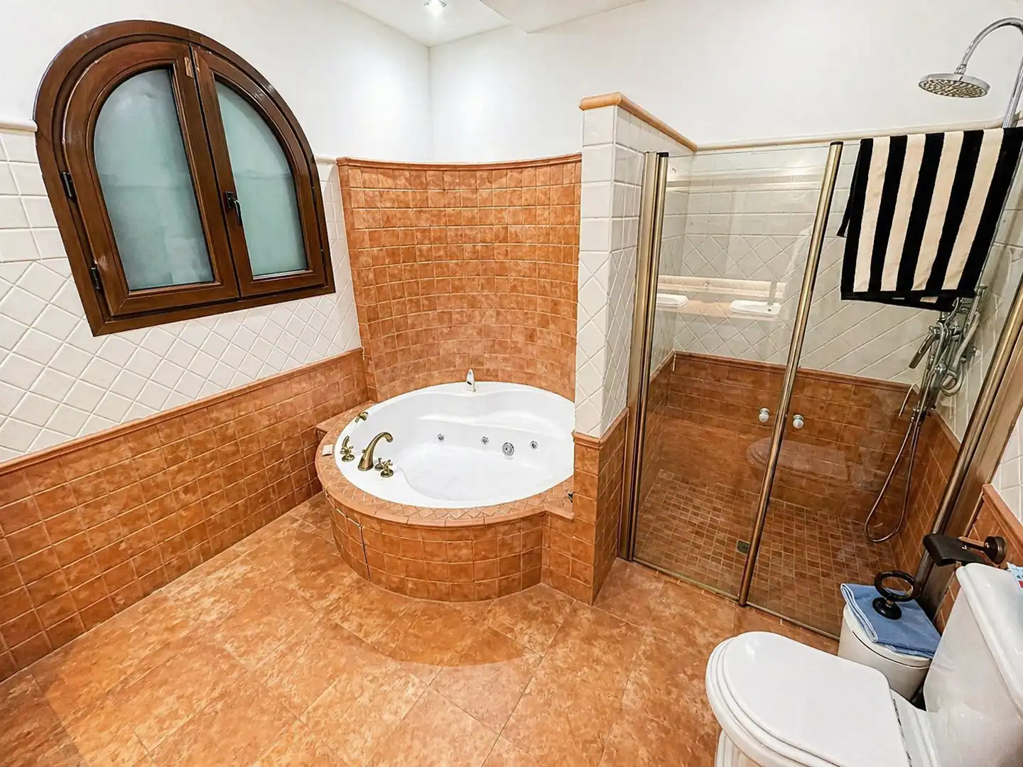 Bany de Casa o xalet en venda en Arcos de la Frontera amb Aire condicionat, Jardí privat i Terrassa