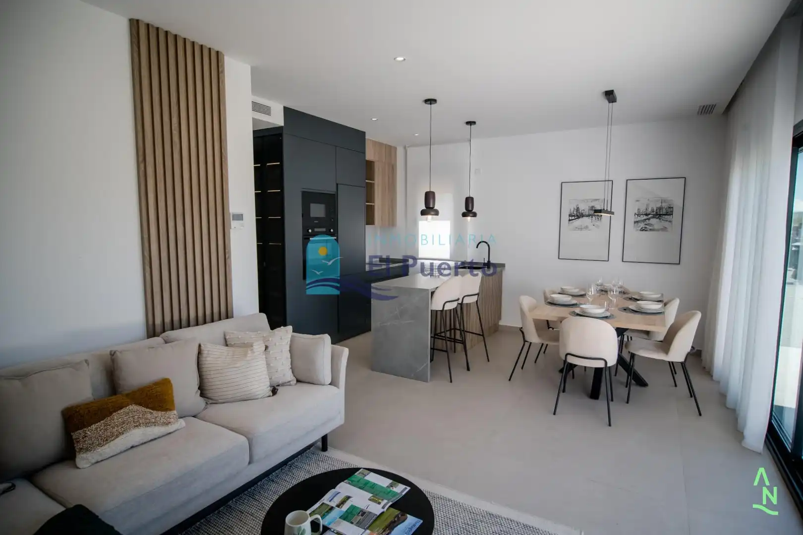 Sala d'estar de Apartament en venda en Alhama de Murcia amb Jardí privat, Terrassa i Piscina comunitària