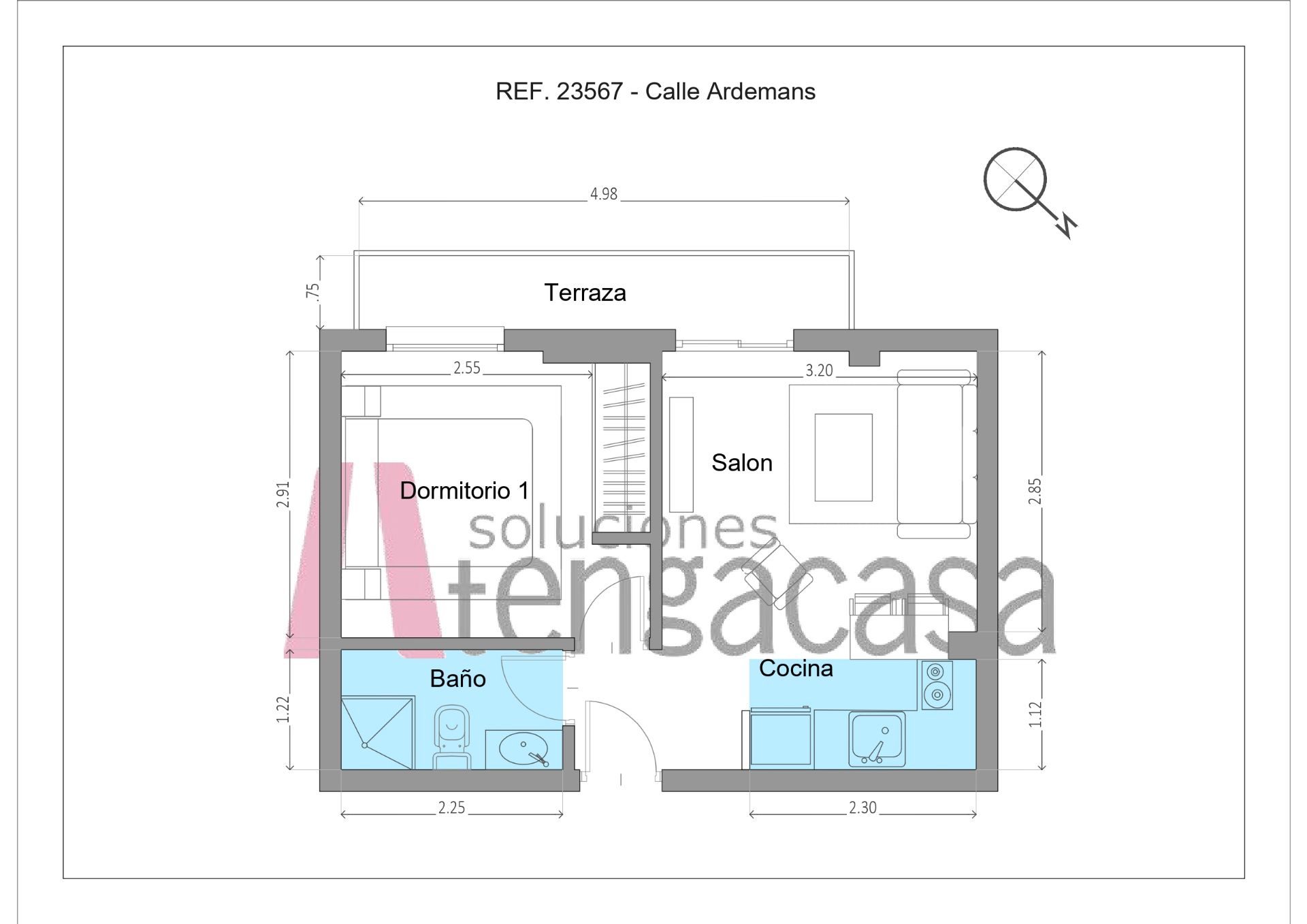 Apartament de lloguer en  Madrid Capital amb Calefacció, Terrassa i Rentadora